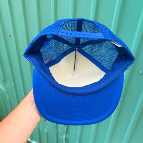 Vintage STEMA Punches and Dies trucker hat blue mesh snapback - Picture 6 of 6